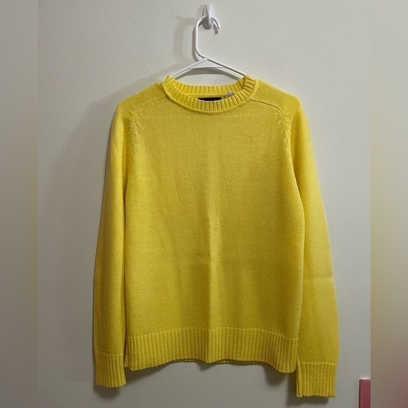VINTAGE - Hudson’s Department Store - Women’s Yellow Knit Crewneck Sweater - M - Picture 1 of 4